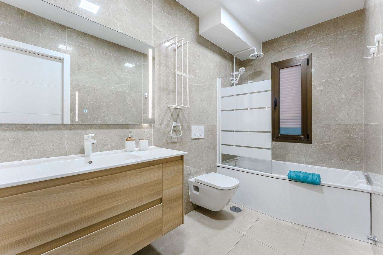 Bathroom with a bath